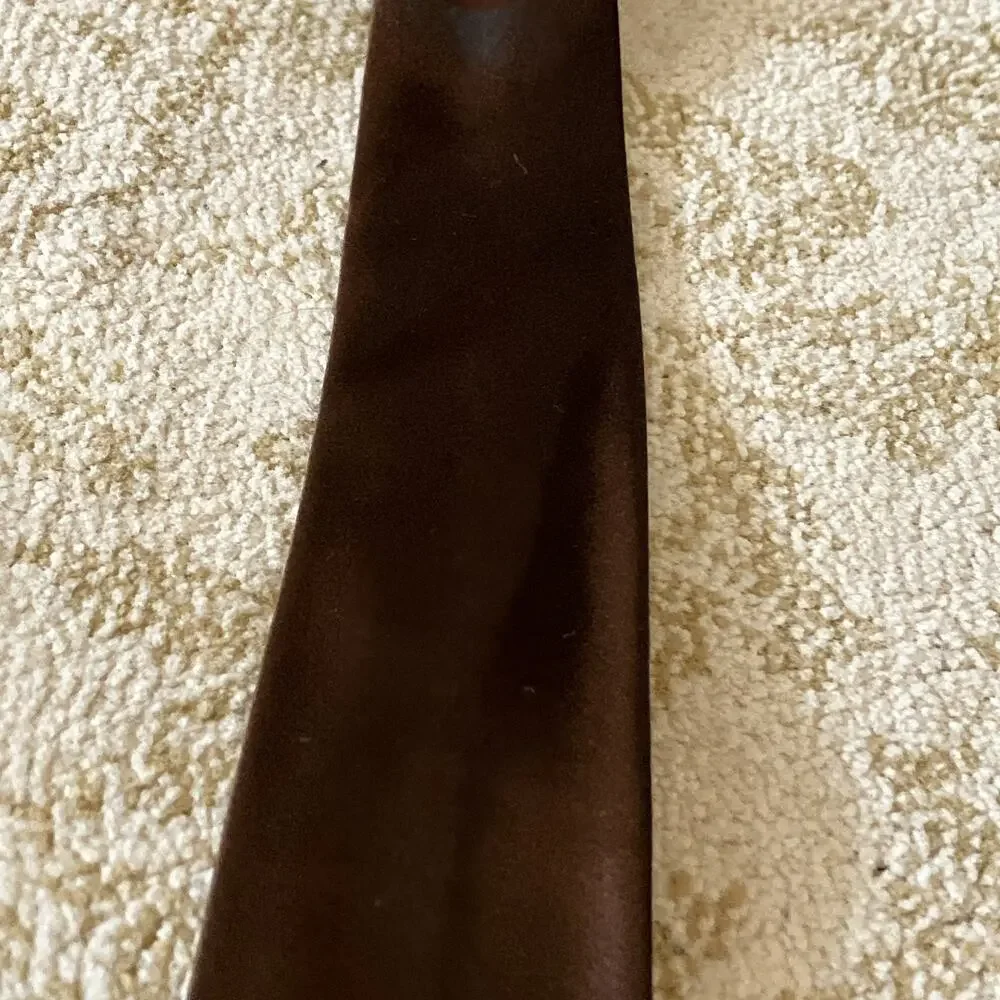 MCM Necktie Ultra Thin Tie Jazz Rat Pack Madmen Atomic Brown Kingpin 1960s vtg